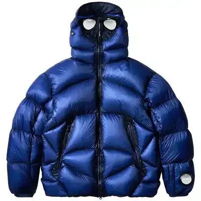 Palace x C.P. Company Puffer Jacket Bright Cobalt — product photo