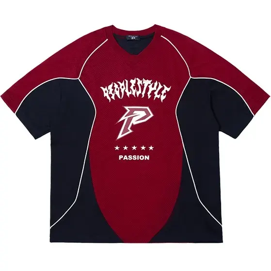 PEOPLESENSE Red Mesh Jersey — product photo