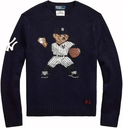 Polo Ralph Lauren MLB Bear Knit Sweater — product photo