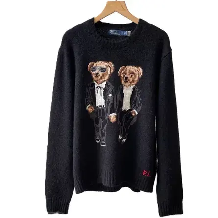 Polo Ralph Lauren Tuxedo Bear Wool Sweater — product photo