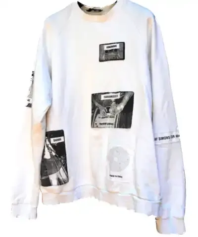 RAF Simons SS05 Patched Sweater — product photo