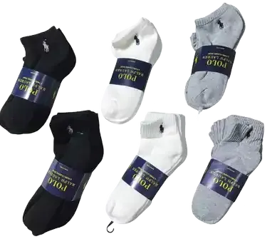 Ralph Lauren Polo Ankle Socks 6 Pack — product photo