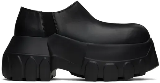 Rick Owens Black Porterville Mega Tractor Loafers — product photo