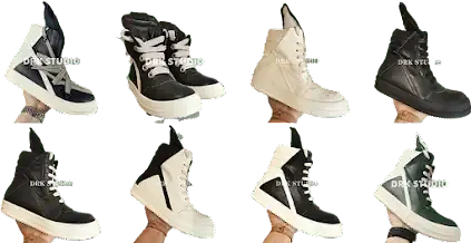 Rick Owens Geobasket High Top Sneakers [DRK Studio Batch] — product photo