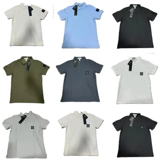 Stone Island Badge Polo Shirts — product photo