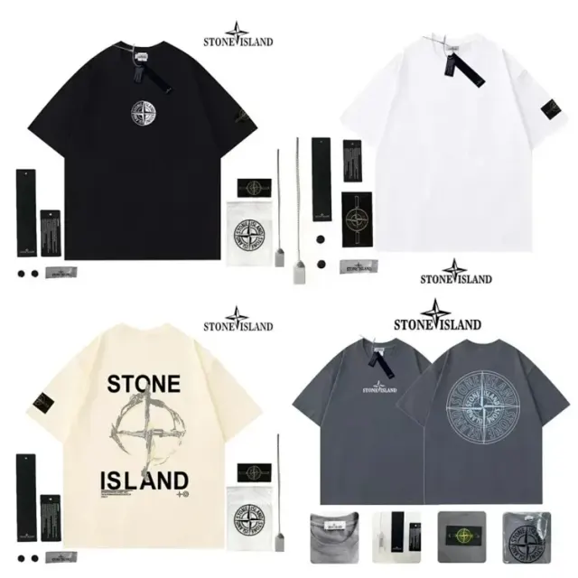 Stone Island Compass Logo Tees — product photo