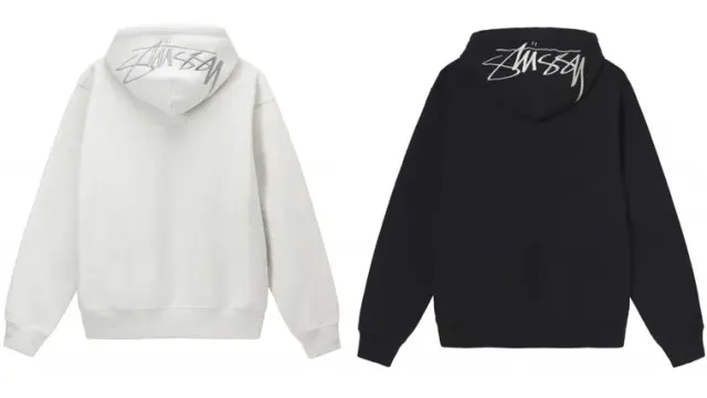 Stussy Back Hood Applique Logo Hoodie — product photo
