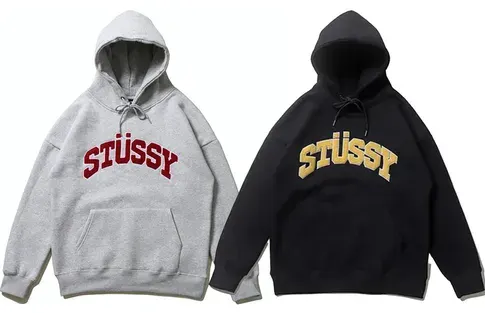 Stussy Chenille Applique Logo Hoodie — product photo