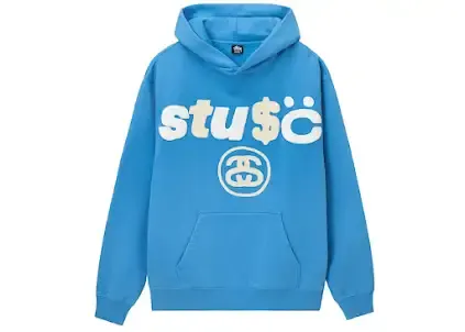 Stussy x CPFM 8 Ball Pigment Dyed Hoodie Blue — product photo