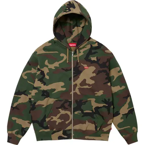 Supreme Small Box Logo Zip-Up Hoodie (4 Variants) — product photo