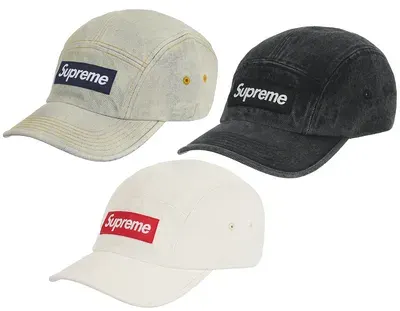 Supreme Denim Camp Caps — product photo