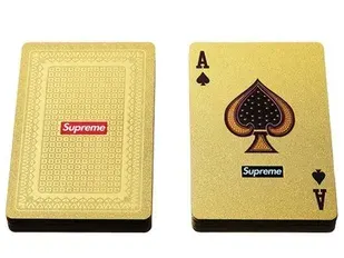 Supreme Gold Playing Cards — product photo