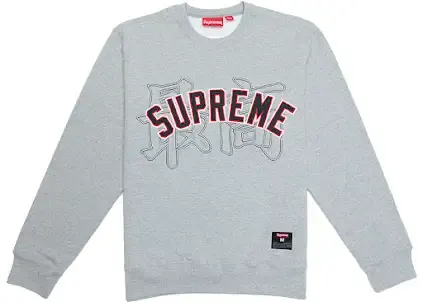 Supreme Kanji Logo Crewneck — product photo