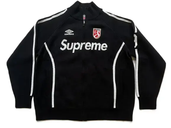 Supreme x Umbro Black Knit Sweater — product photo