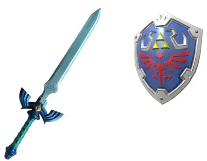 The Legend of Zelda Master Sword and Shield — product photo