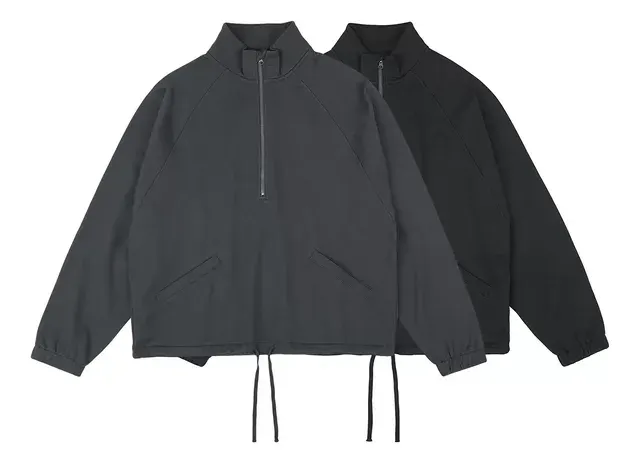 Unbranded Blank Half-Zip Sweaters — product photo