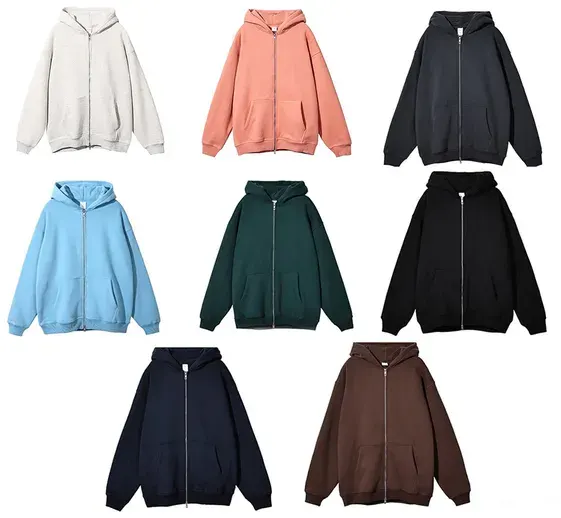 Unbranded Blank Zip-Up Hoodies #2 — product photo