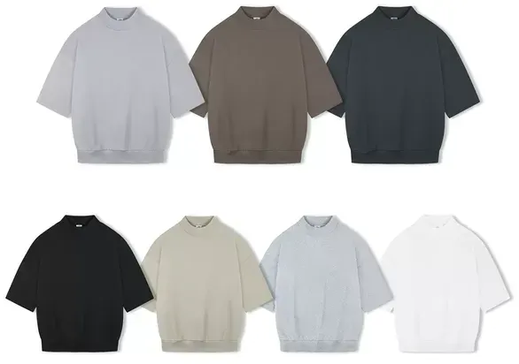 Unbranded Oversized 3/4 Sleeve Blank Tees — product photo