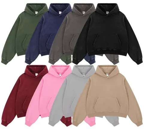 Unbranded Washed Boxy Fit Hoodies — product photo