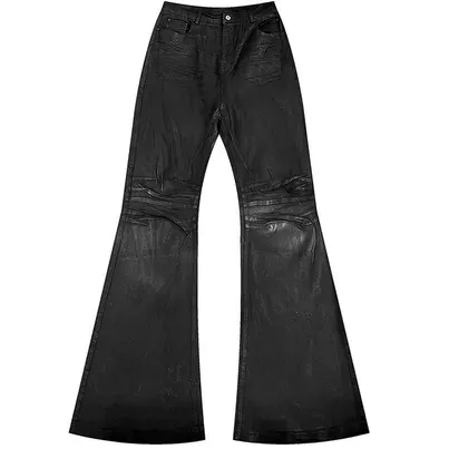Unbranded Waxed Bootcut Jeans — product photo