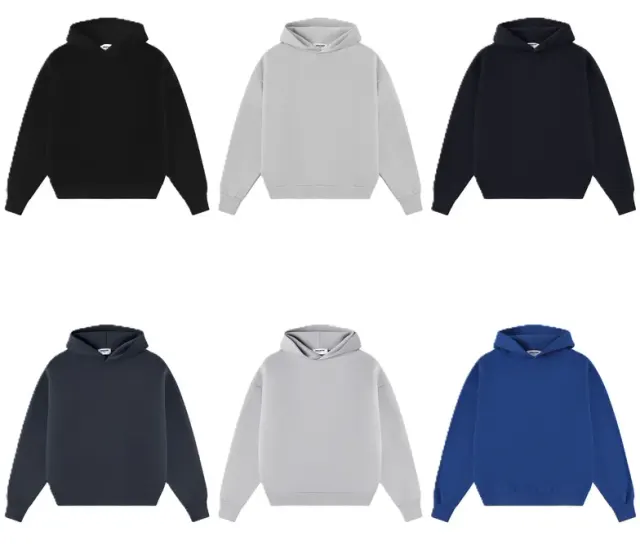 Union Kingdom Heavy Boxy Fit Blank Hoodies (7 Variants) — product photo