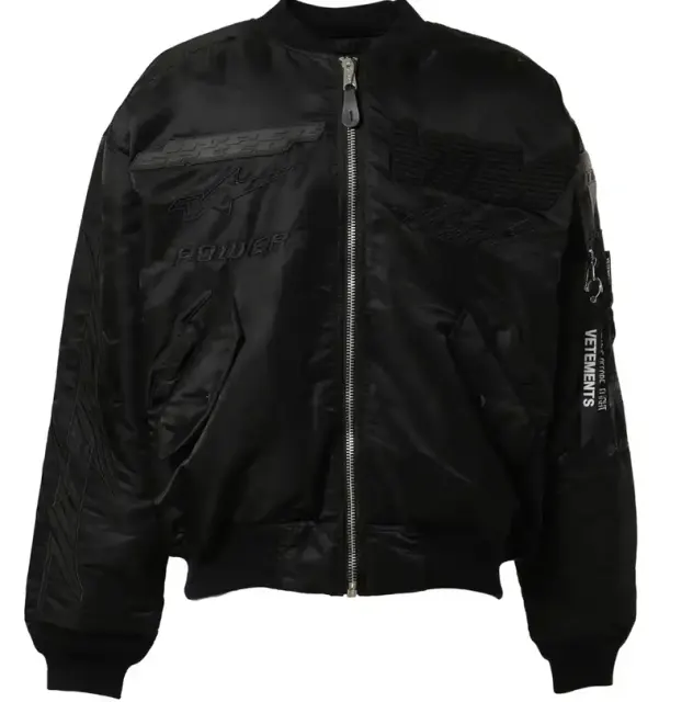 Vetements Blackout Motorcycle Bomber Jacket — product photo