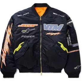 Vetements Blue Racing Logo Bomber Jacket — product photo