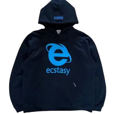 Vetements Ecstasy Hoodie Black — product photo