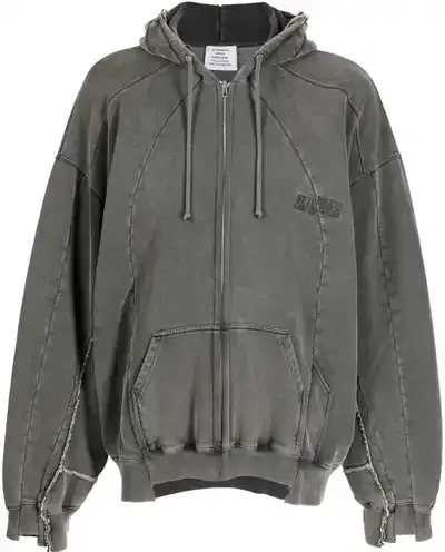 Vetements Panelled Zip-Up Hoodie — product photo