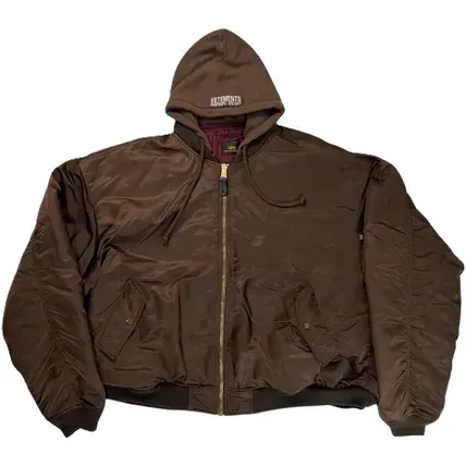 Vetements SS17 Reversible Bomber Jacket Brown — product photo