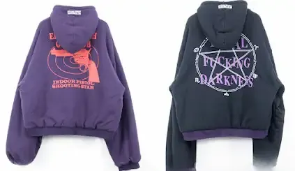 Vetements TFD/EIGC Reversible Oversized Purple Hoodie — product photo