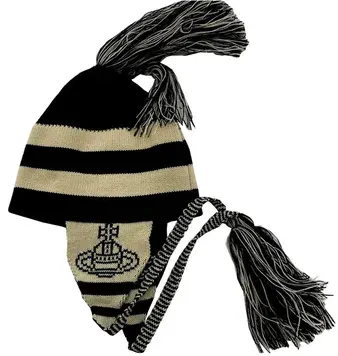 Vivienne Westwood Ear Flap Knit Beanie (2 Variants) — product photo