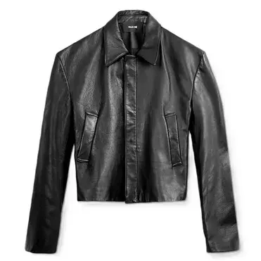 Vuja De Dual-Zip Leather Jacket — product photo