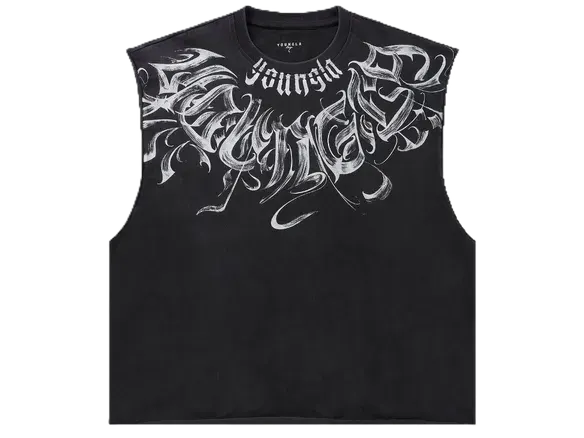 YoungLA Scripted Sleeveless Tees (4 Variants) — product photo
