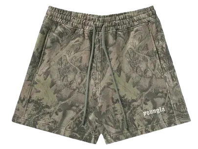 YoungLA Tree Camo Cotton Shorts (8 Variants) — product photo